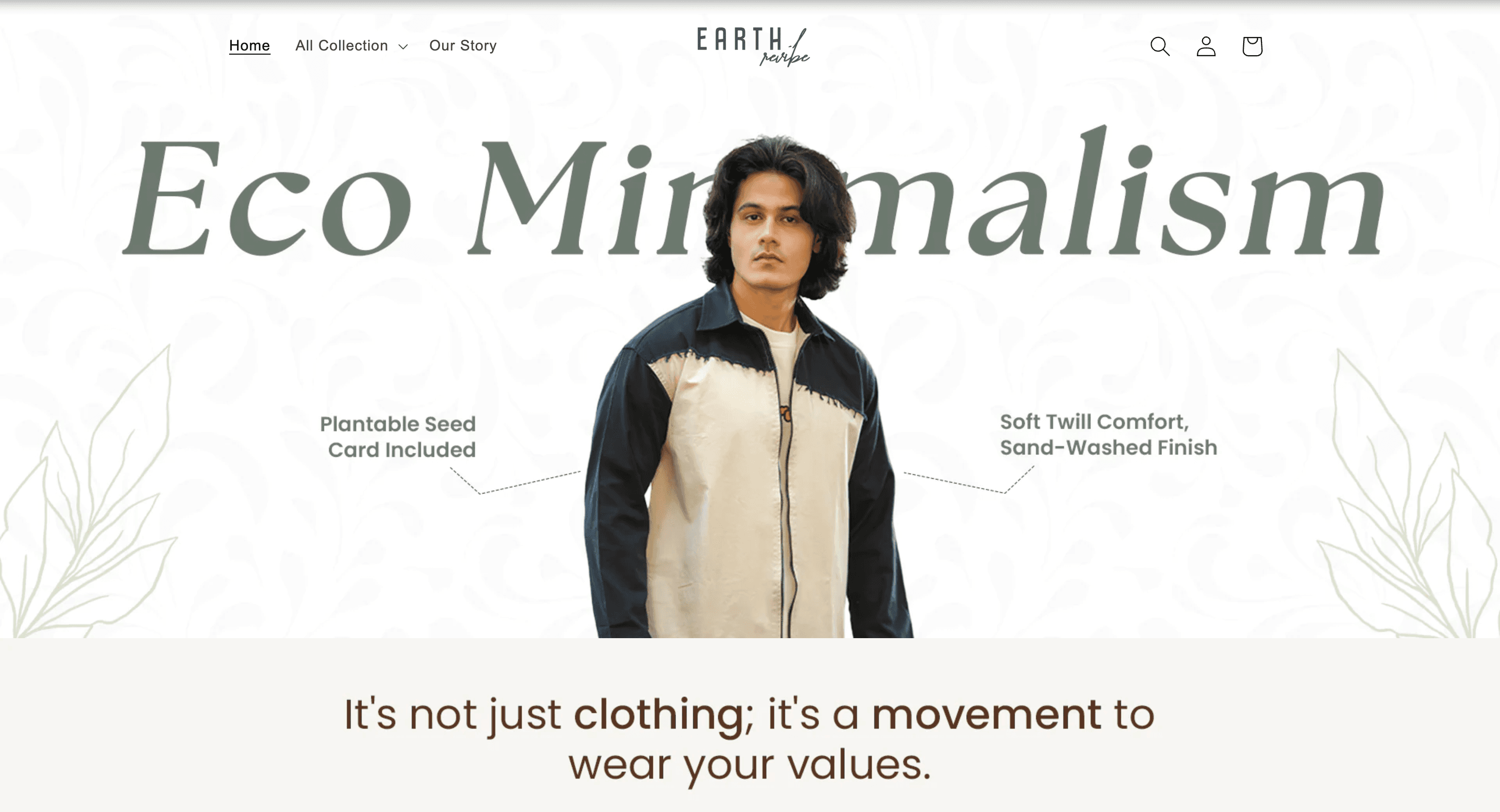 EarthRevibe Desktop Website Screenshot