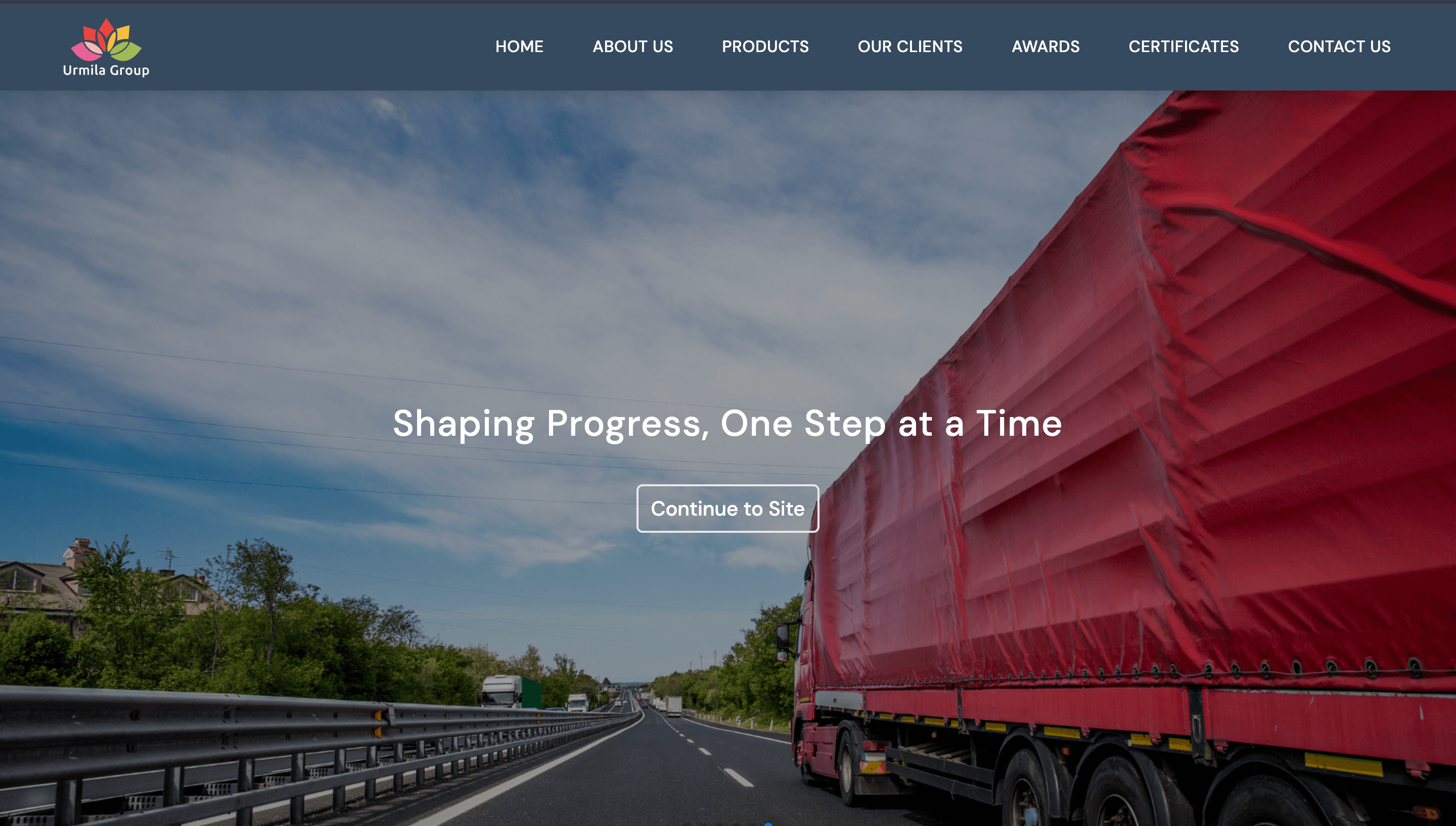 UdayWire (Urmila Group) Desktop Website Screenshot