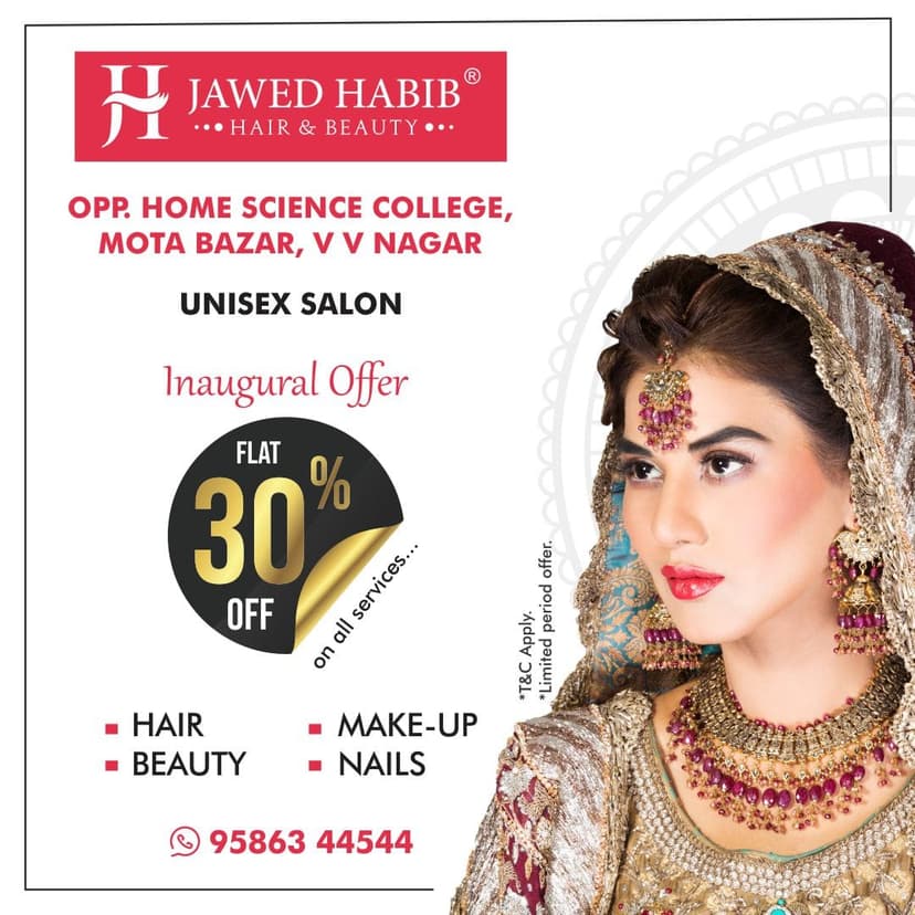 Creative designed by Logam Digital for Jawed Habib Salon