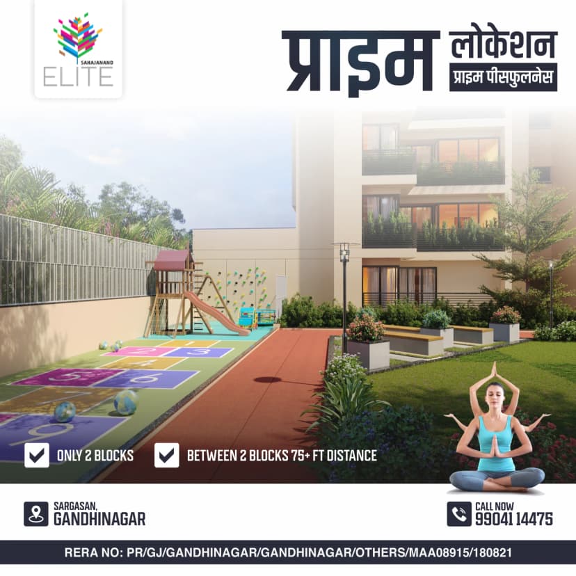 Creative designed by Logam Digital for Sahajanand Elite